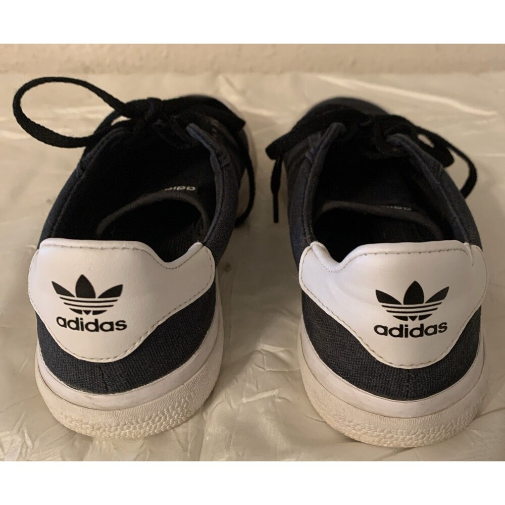 Adidas Daily Shoes Sneakers Mens 6 Black White Grunge Skate - Picture 3 of 8